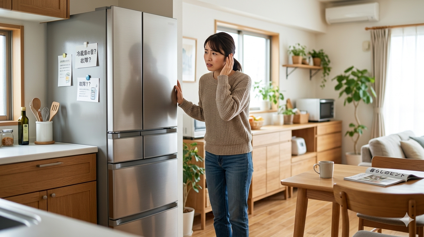 冷蔵庫が急にうるさい原因を音で診断！5つの対策と買い替えの判断基準3つ