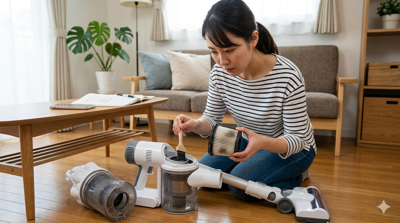 掃除機が吸わない原因を特定！修理か買い替えか判断する3つの基準とは？