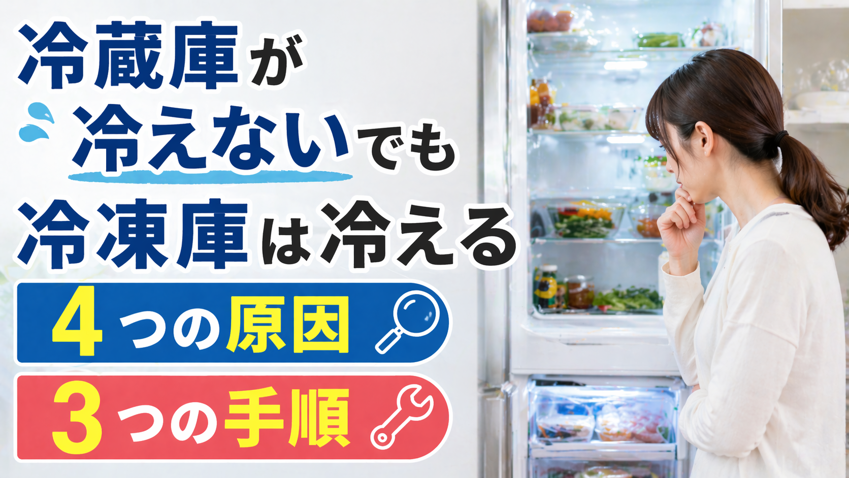 冷蔵庫が冷えないでも冷凍庫は冷える4つの原因と自分で直せる3つの手順